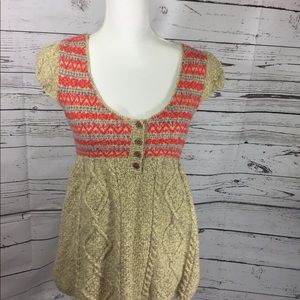 Free people short sleeves sweater